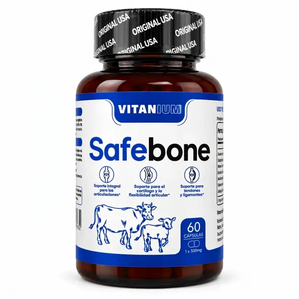 Safebone · Suplemento para articulaciones con médula ósea de res (60 cápsulas)